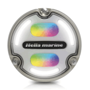 Hella Apelo A2 Undervannslys Bronse 30W RGB m/Hvit bakrunn