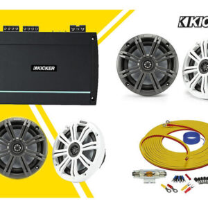 Kicker "YELLOW" båtstereopakke