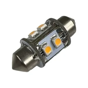Nautilight LED Festoon pære Varmhvit 12/24V 0,8W/31mm/Ø10mm